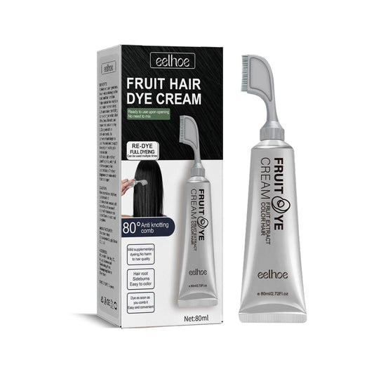 Crème de teinture pour cheveux aux fruits naturels pour hommes et femmes